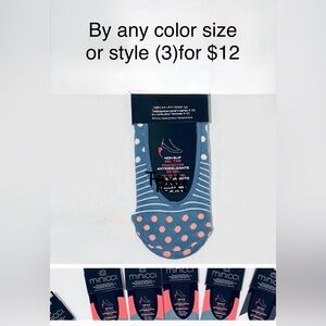 Minicci Blue Polka Dot Women's Shoe Liners